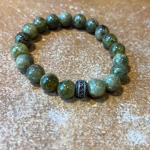 Sisco Berluti marbled green bracelet